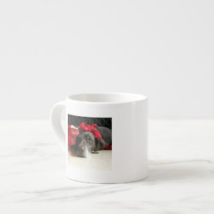 Kerstduitse stengelige aanwijzer espresso kop