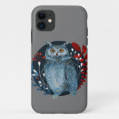  kerstduitse uil Case-Mate iPhone case (Achterkant)