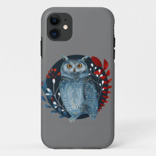 kerstduitse uil Case-Mate iPhone case