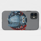 kerstduitse uil Case-Mate iPhone case (Achterkant (horizontaal))