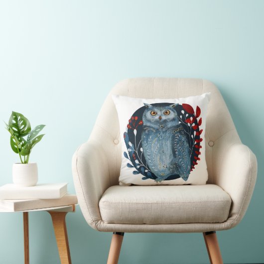  kerstduitse uil kussen (Stoel)