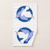 Kerstduiven Bad Handdoek (Handdoek)