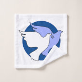 Kerstduiven Bad Handdoek (Wasdoekje)