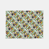 kerstduiven fleece deken (Voorkant (Horizontaal))