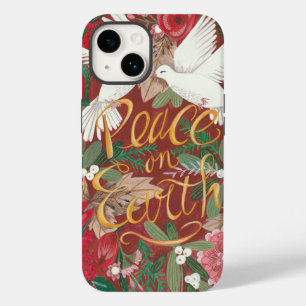 Kerstduiven met Kerstvakantie Vrede op Aarde Case-Mate iPhone 14 Hoesje