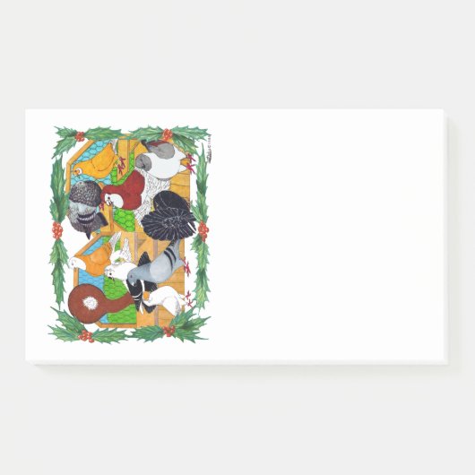 kerstduiven post-it® notes (Voorkant)