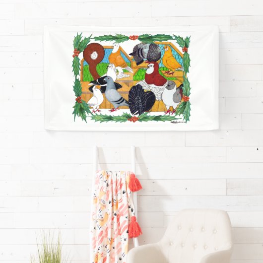 kerstduiven spandoek (Insitu)