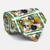 kerstduiven stropdas (Opgerold)