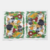kerstduiven theedoek (Horizontaal)