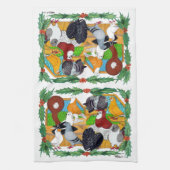 kerstduiven theedoek (Verticaal)