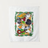 kerstduiven wandkleed (Voorkant)