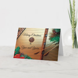 kerstdulcimer Musical Wenskaart Kaart