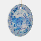 Kerstdystopie Ornamed by Rhonda Stewart Keramisch Ornament (Rechts)