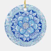 Kerstdystopie Ornamed by Rhonda Stewart Keramisch Ornament (Achterkant)