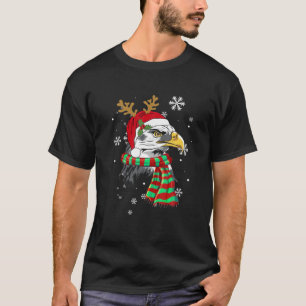 kersteagle patriotic Bald Eagle met Santa Ha T-shirt
