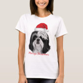 Kersteditie Shih Tzu T-shirt (Voorkant)