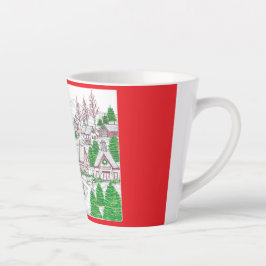 Kerstedorp Kleine Latte Mok