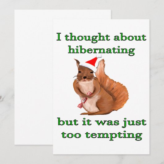 kersteekhoorn (Voorkant / Achterkant)