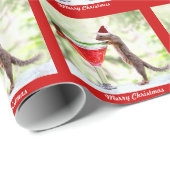 kersteekhoorn bij Happy Hour Custom Gift Wrap Cadeaupapier (Rol Hoek)