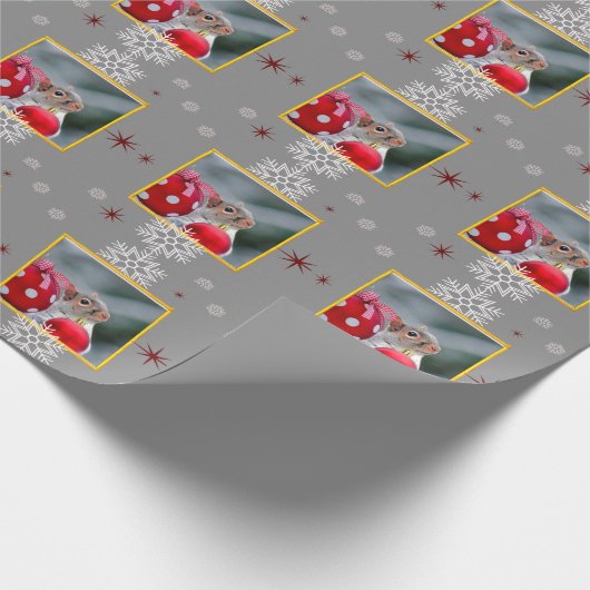 kersteekhoorn cadeaupapier (Hoek)