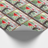 kersteekhoorn Drink een cocktail Cadeaupapier (Hoek)