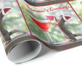 kersteekhoorn Drink een cocktail Cadeaupapier (Rol Hoek)