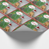 Kersteekhoorn en kerstboom cadeaupapier (Hoek)