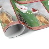 Kersteekhoorn en kerstboom cadeaupapier (Rol Hoek)
