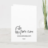 kersteekhoorn feestdagen kaart (Achterkant)