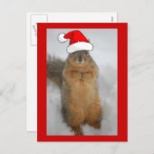 kersteekhoorn feestdagenkaart (Voorkant / Achterkant)