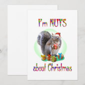 kersteekhoorn feestdagenkaart (Voorkant / Achterkant)