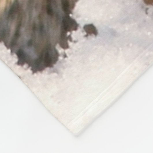 kersteekhoorn fleece deken (Hoek)