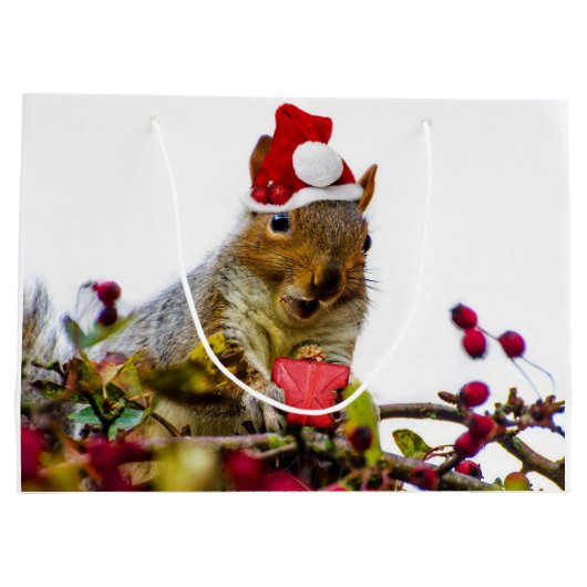 kersteekhoorn grote cadeautas (Achterkant)