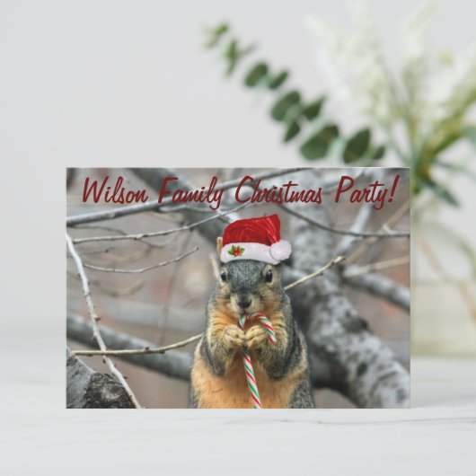 kersteekhoorn kaart (Staand voorkant)