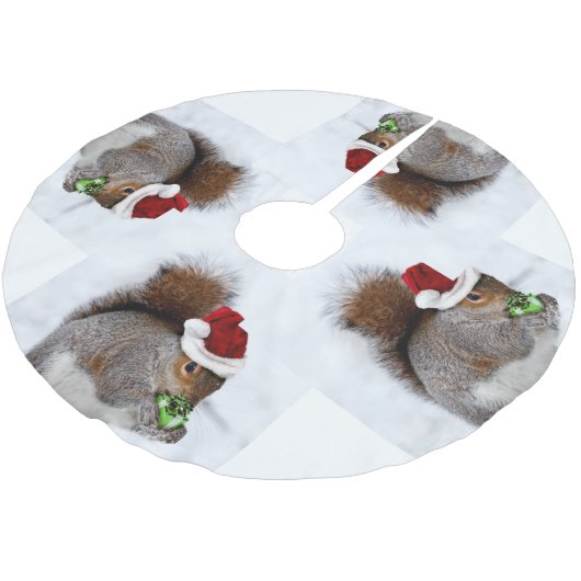 kersteekhoorn kerstboom rok (Gekanteld)