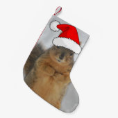 kersteekhoorn kleine kerstsok (Voorkant (Hangend))