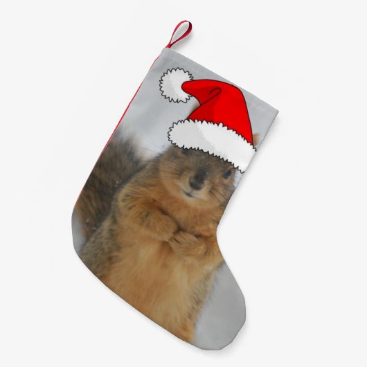 kersteekhoorn kleine kerstsok (Voorkant (Hangend))