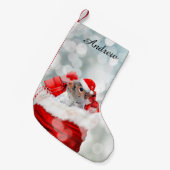 kersteekhoorn kleine kerstsok (Voorkant (Hangend))