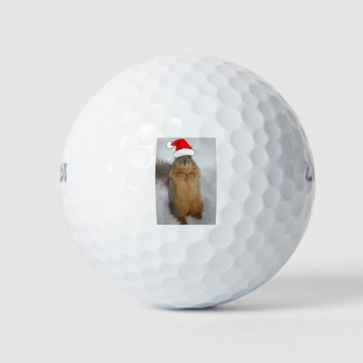 kersteekhoorn met kerstkerstmis golfballen (Voorkant)