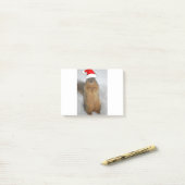 kersteekhoorn met kerstkerstmis post-it® notes (Op bureau)