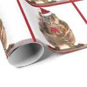 kersteekhoorn met snoepriet cadeaupapier (Rol Hoek)