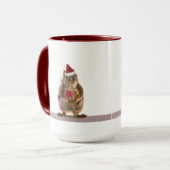 kersteekhoorn met snoepriet mok (Voorkant links)