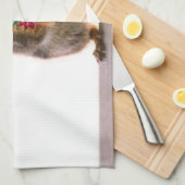 kersteekhoorn met snoepriet theedoek (Quarter Fold)