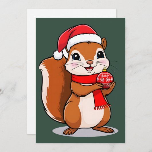 Kersteekhoorn Mignon Kaart (Voorkant / Achterkant)