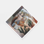 kersteekhoorn servet (Hoek)