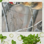 kersteekhoorn theedoek (Gevouwen)