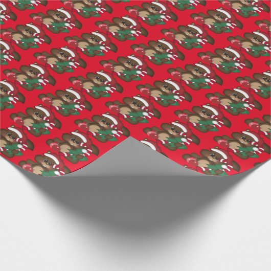 Kersteekhoorn Vakkelpapier Cadeaupapier (Hoek)