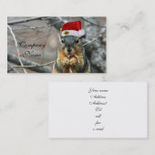 kersteekhoorn visitekaartje (Voorkant / Achterkant)