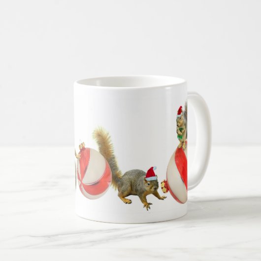 kersteekhoorns koffiemok (Voorkant rechts)