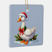 Kersteend in de sneeuw Kerstmis ornament (Rechts)